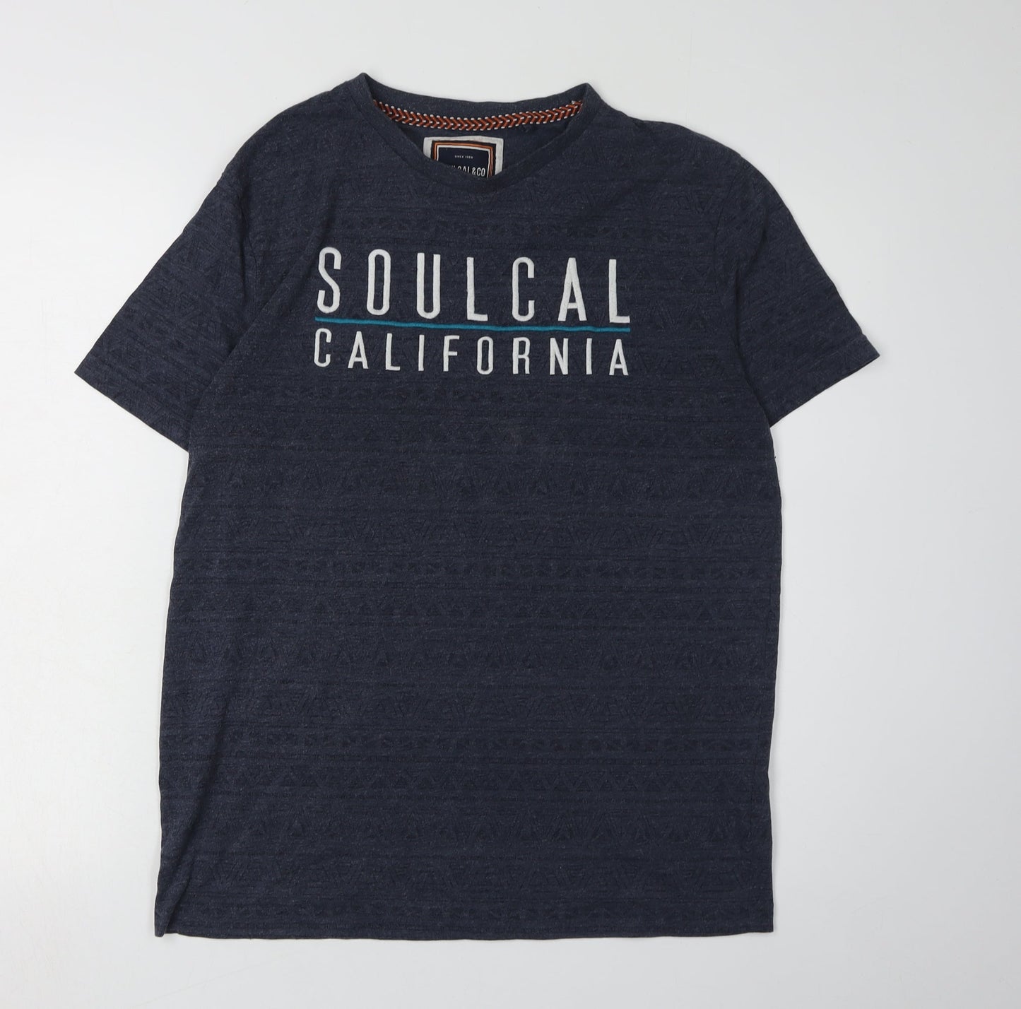SoulCal & Co Men's T-Shirt Blue L California Theme