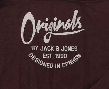 Mens UK Size L JACK & JONES Brown  T-Shirt