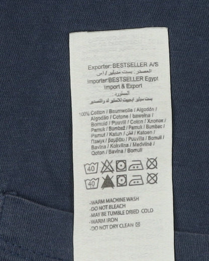 Mens UK Size L JACK & JONES Blue  T-Shirt