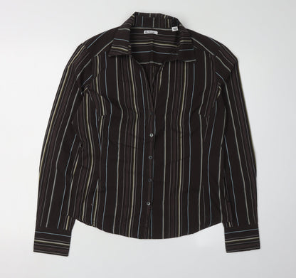 Unisex Adults UK Size L Ben Sherman Black Basic Button-Up