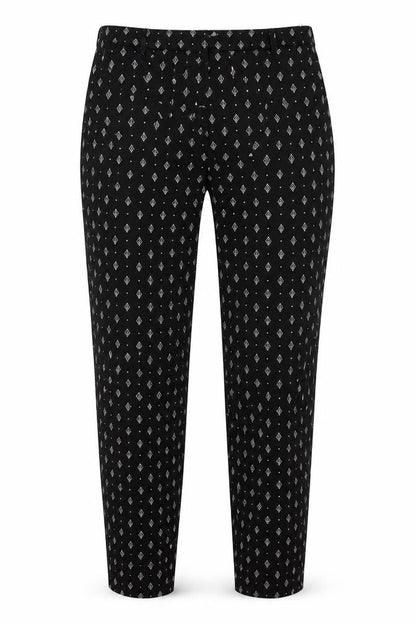 Womens UK Size 12 Oasis Slim Fit Casual Black Trousers