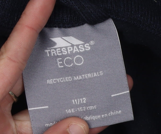 Trespass Boys Eco-Friendly Black & Blue Jacket 11-12 Years