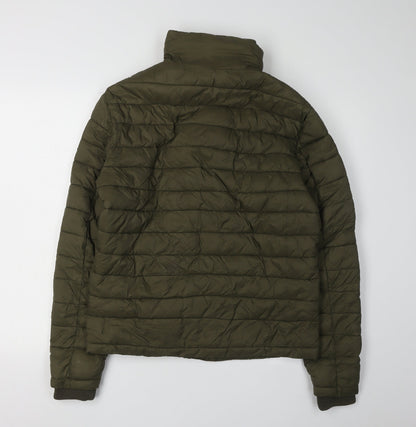 Superdry Women's Green Puffer Jacket Size S