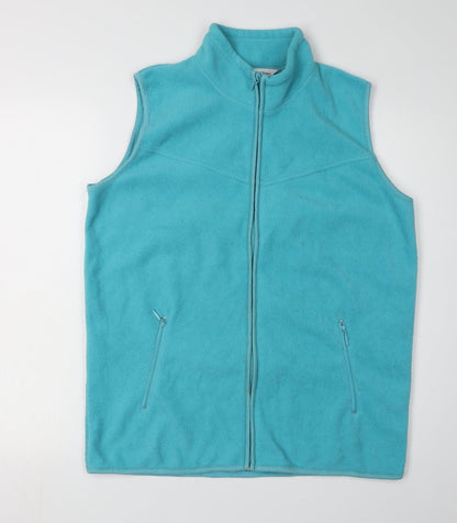 EWM Blue Fleece Women's Medium Waistcoat Full Zip