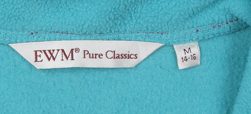 EWM Blue Fleece Women's Medium Waistcoat Full Zip