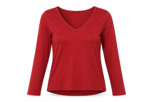 Womens UK Size M American Eagle Red Basic T-Shirt