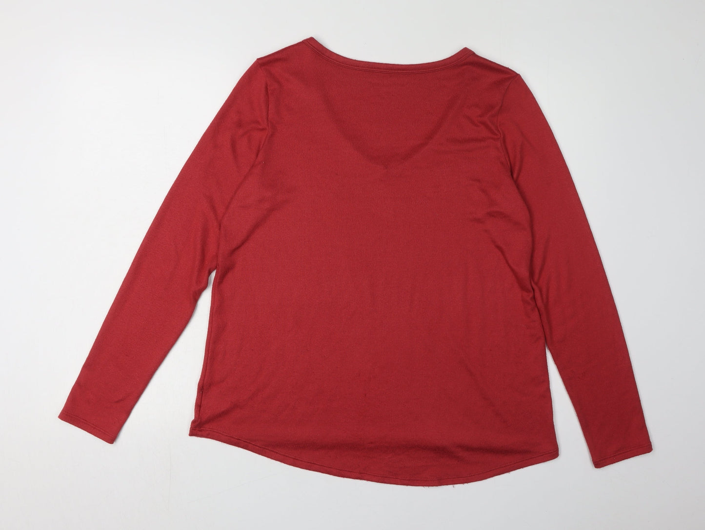Womens UK Size M American Eagle Red Basic T-Shirt