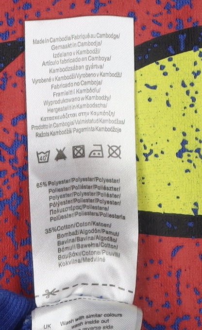 Superman Men's Blue Graphic Print Hoodie Size L