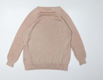 Womens UK Size M Sosandar Beige Jumper Jumper