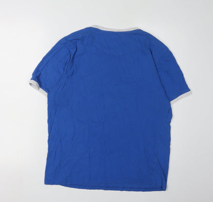Mens UK Size L Bench Blue  T-Shirt