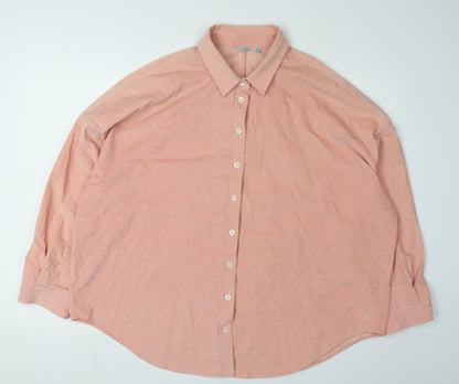 Womens UK Size 16 Jigsaw Pink  Button-Up