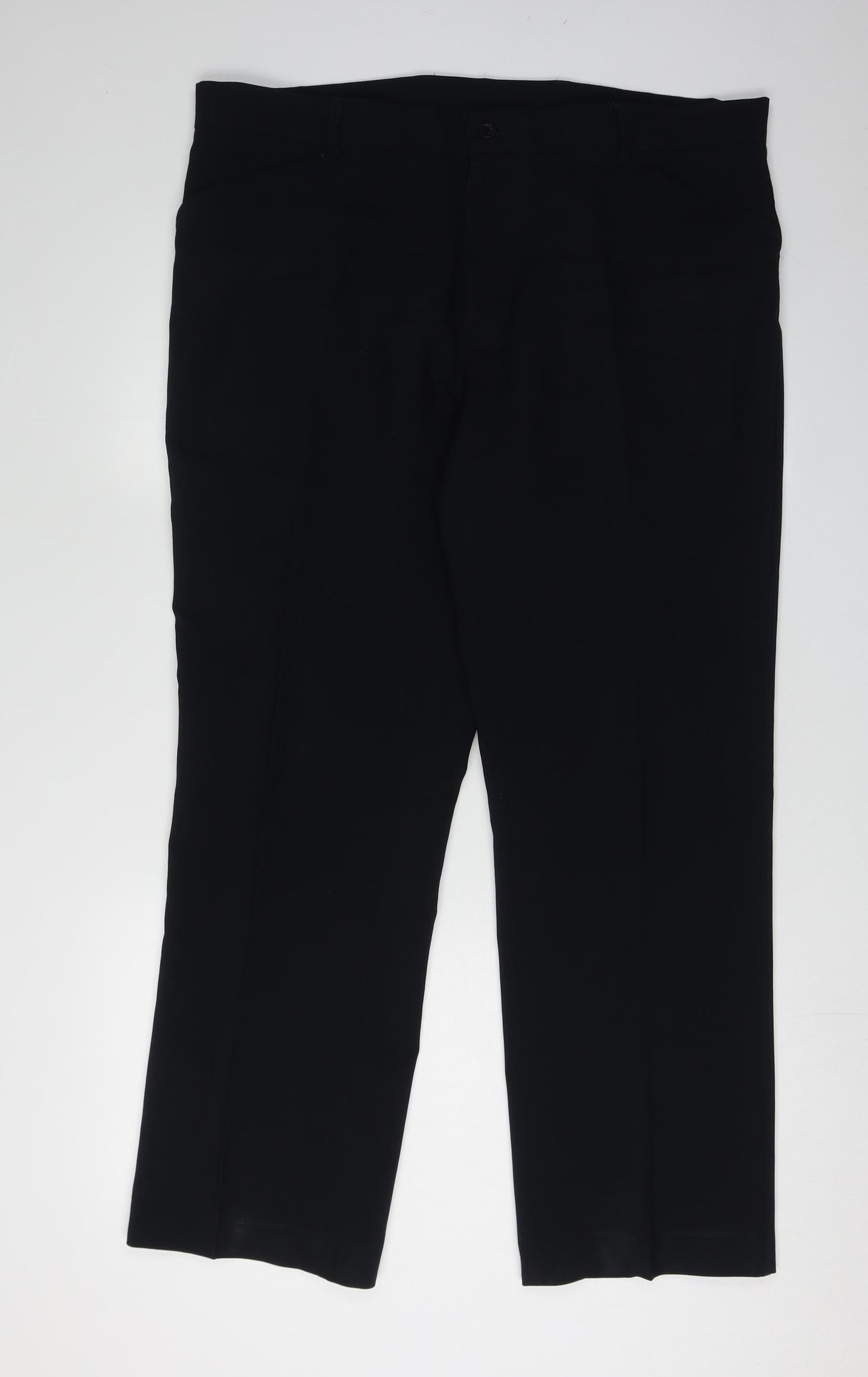 Farah Men's Black Dress Pants, Size 38 Straight Leg