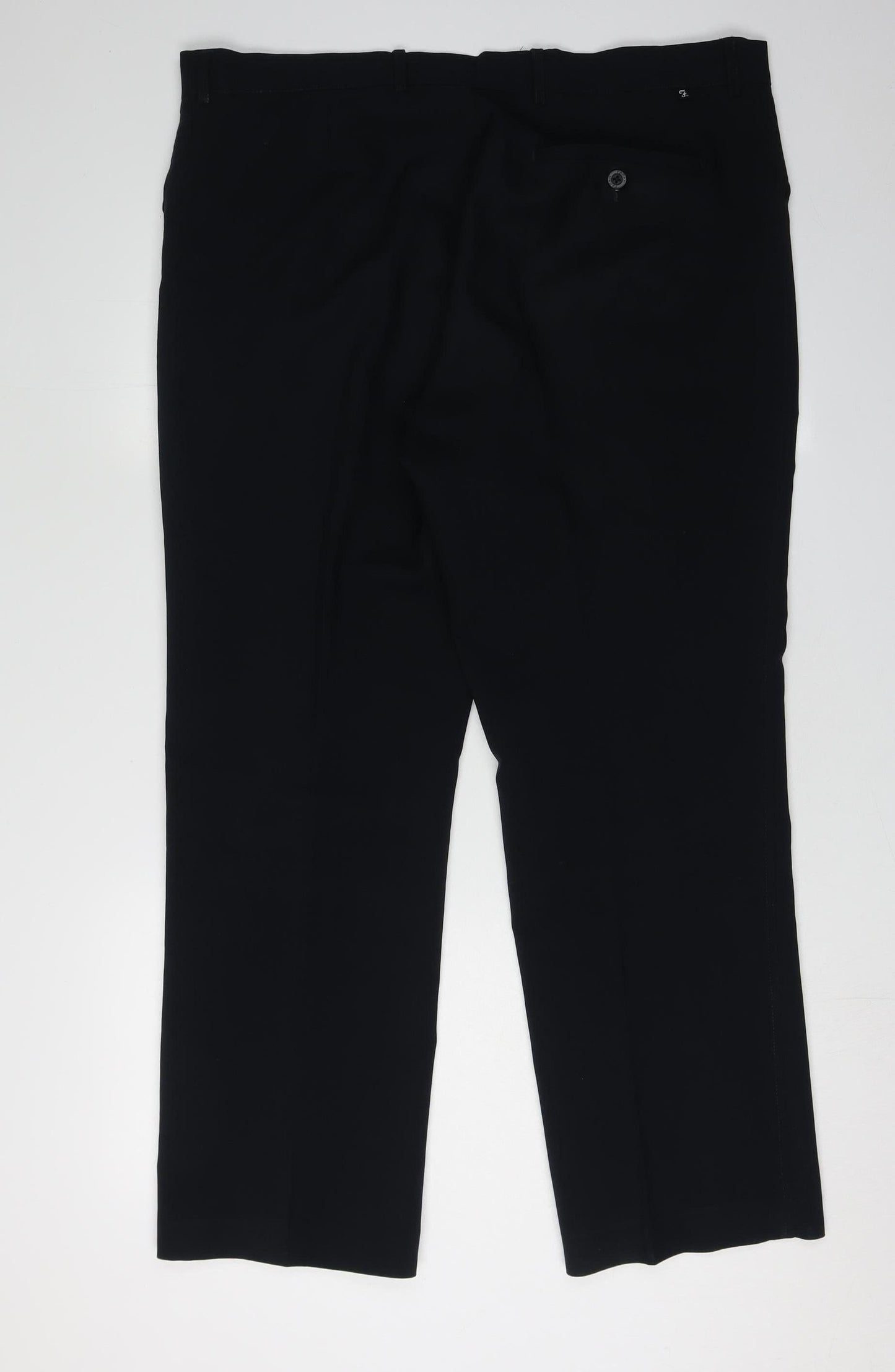 Farah Men's Black Dress Pants, Size 38 Straight Leg