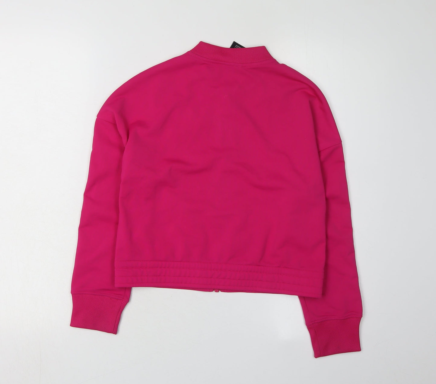 Nike Girls Pink Full Zip Knit Hoodie - Size M