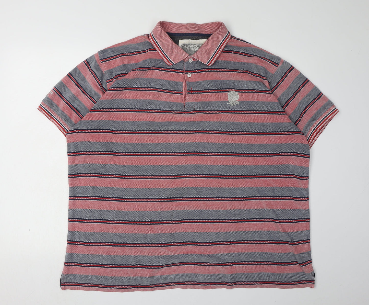 Cotton Traders Men's Multicoloured Striped Polo 2XL