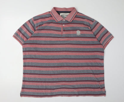 Cotton Traders Men's Multicoloured Striped Polo 2XL