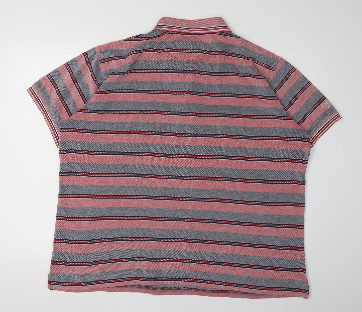 Cotton Traders Men's Multicoloured Striped Polo 2XL