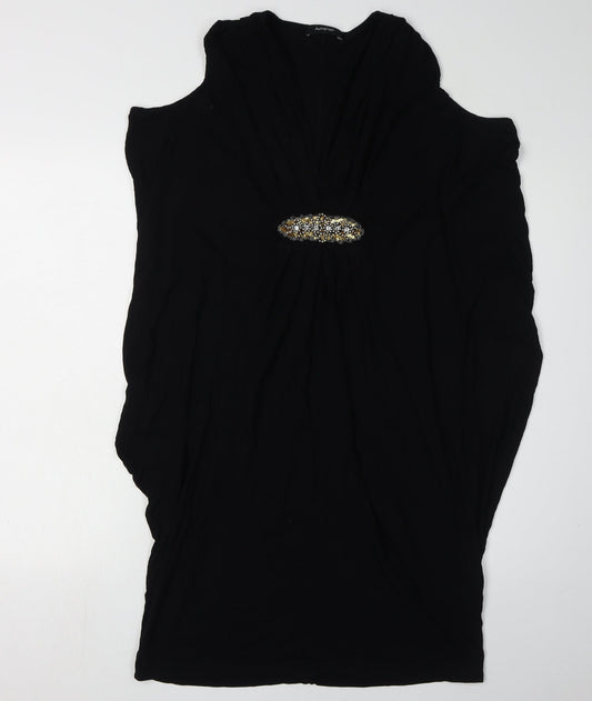 Marks and Spencer Black Sheath Dress Size 12
