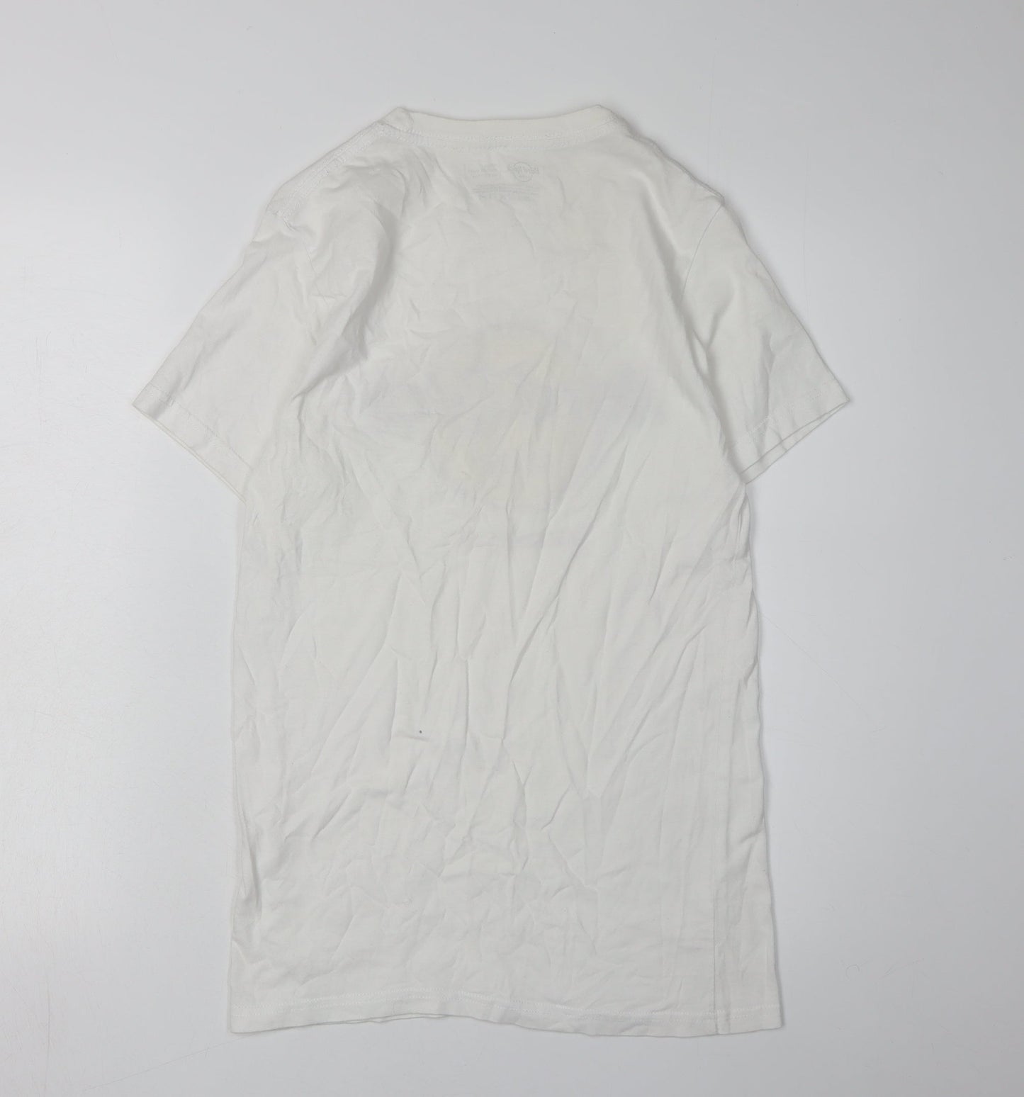 Mens UK Size S Hard Rock Cafe White  T-Shirt