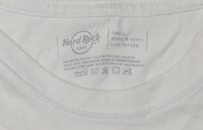 Mens UK Size S Hard Rock Cafe White  T-Shirt