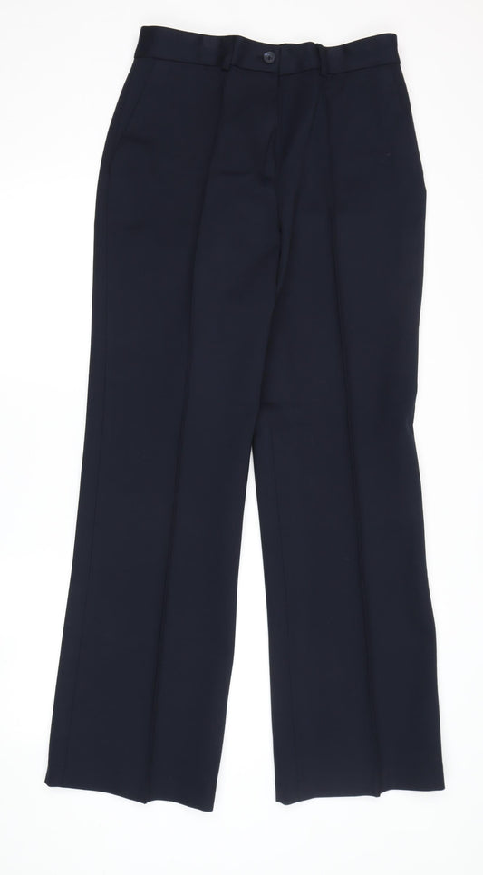 Womens UK Size 12 John Lewis & Partners Regular Fit Workwear Black Trousers