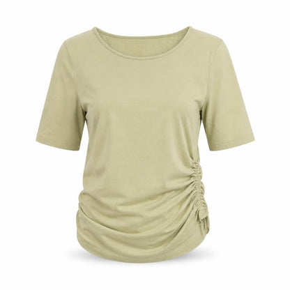Womens UK Size XS H&M Beige Basic T-Shirt