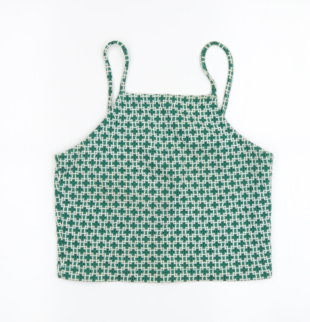 Womens UK Size 10 Topshop Green Camisole Tank