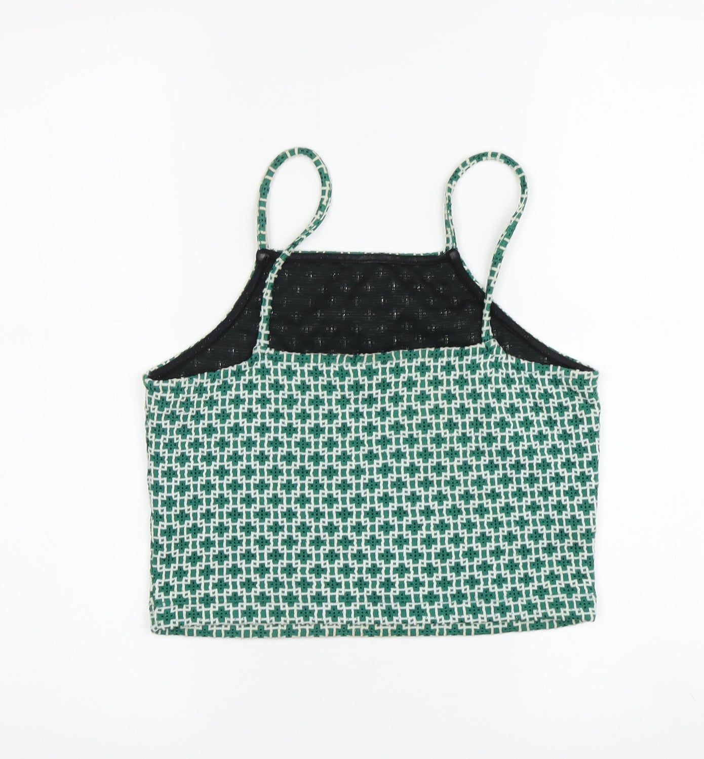 Womens UK Size 10 Topshop Green Camisole Tank