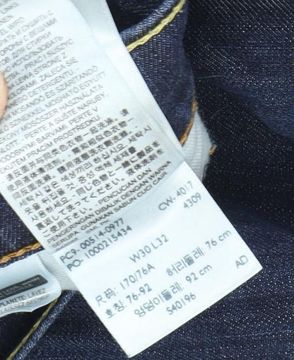 Levi's Men's Blue Straight Jeans Size 30 Regular Fit