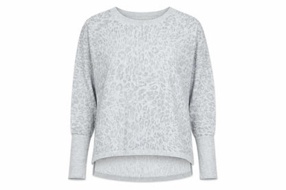 Womens UK Size S H&M Grey Jersey Long Sleeve