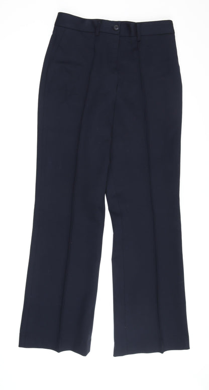 Womens UK Size 12 John Lewis Regular Fit Dress Pants Black Trousers