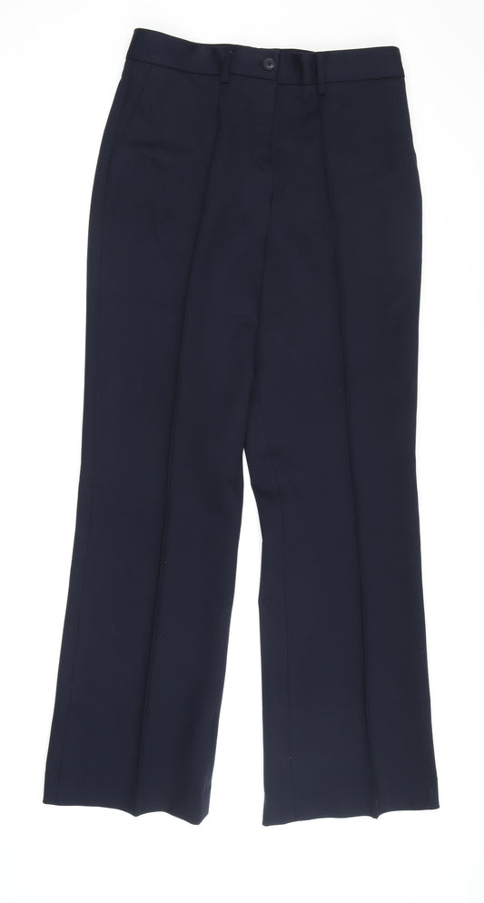 Womens UK Size 12 John Lewis Regular Fit Dress Pants Black Trousers