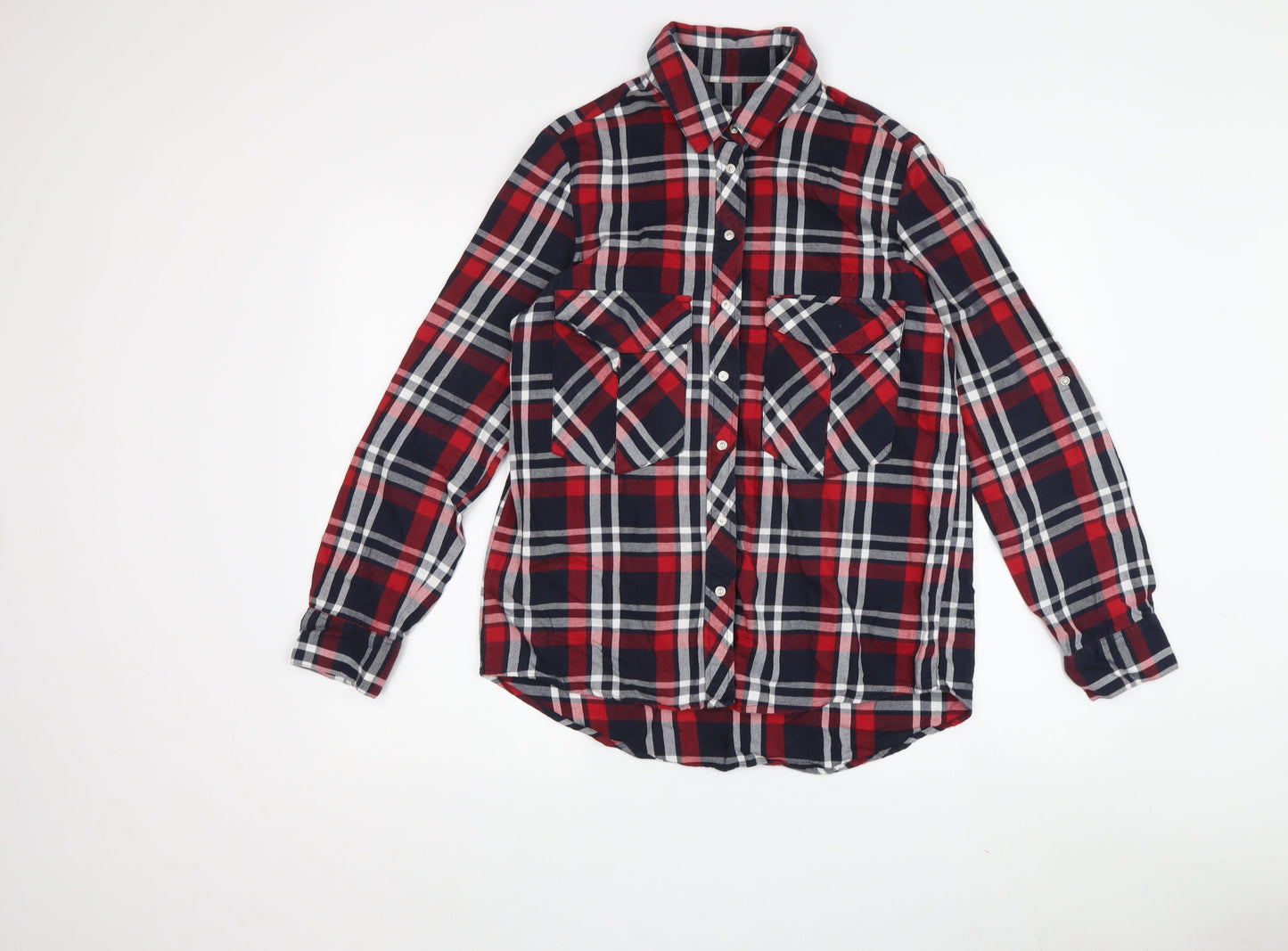Womens UK Size M Zara Multicoloured  Button-Up