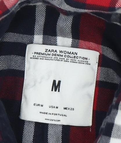 Womens UK Size M Zara Multicoloured  Button-Up