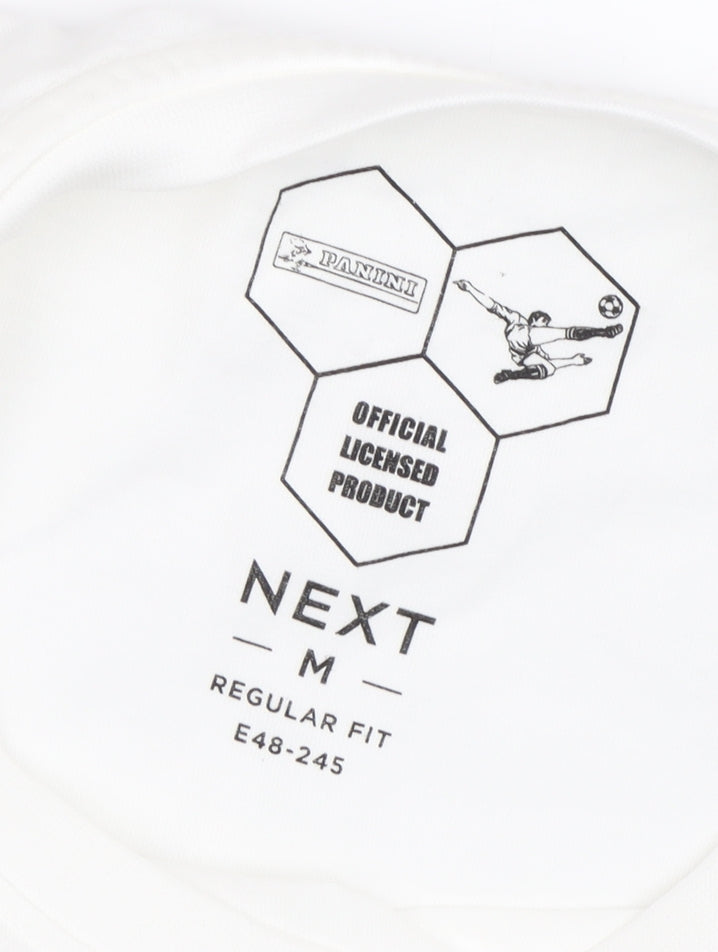 NEXT Men's White Sports Graphic Cotton T-Shirt M