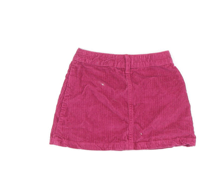 FatFace Girls Pink A-Line Corduroy Skirt 3-4 Years