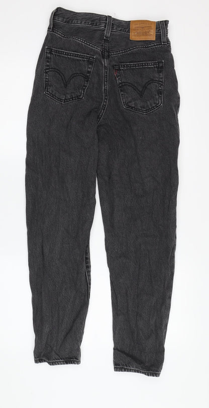 Levi's Women's Black High-Rise Tapered Jeans Size 4