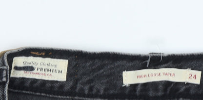 Levi's Women's Black High-Rise Tapered Jeans Size 4