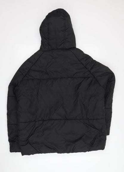 Womens UK Size 6 PRETTYLITTLETHING Black Puffer Jacket