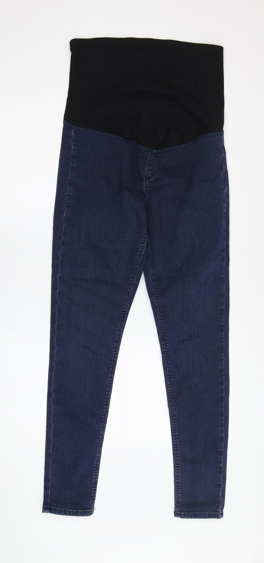 Womens UK Size UK 10 Topshop Regular Fit Jegging Blue Trousers