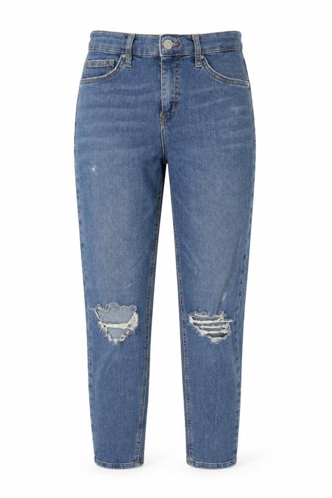 Topshop Women's Blue Ankle Slim Jeans