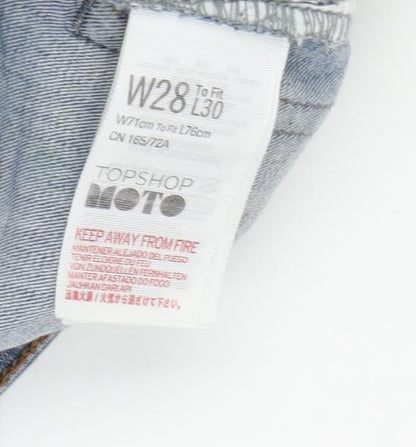 Topshop Women's Blue Ankle Slim Jeans