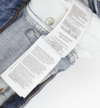 Topshop Women's Blue Ankle Slim Jeans