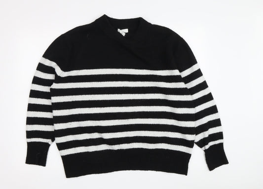 Womens UK Size L H&M Black Pullover Jumper