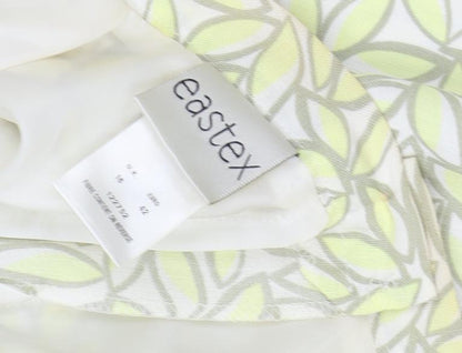 Eastex Geometric A-Line Multicoloured Skirt Sz 16