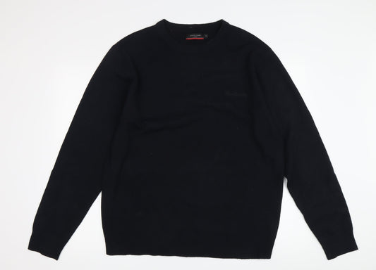 Pierre Cardin Men's Black XL Knit Pullover Jumper
