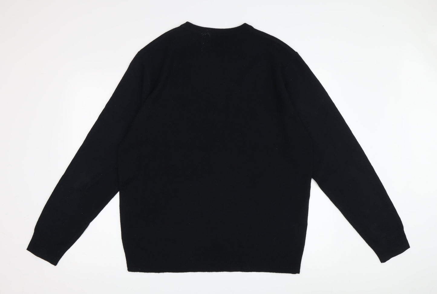 Pierre Cardin Men's Black XL Knit Pullover Jumper