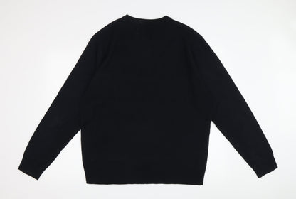 Pierre Cardin Men's Black XL Knit Pullover Jumper