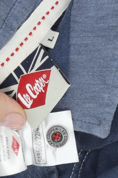 Lee Cooper Men's Blue L Polo Shirt Short Sleeve