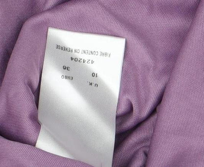 Womens UK Size 10 Eastex Purple Basic Blouse